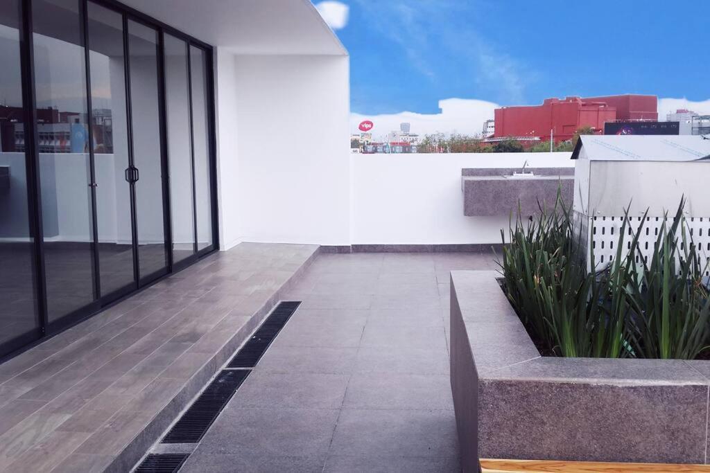 Secure, Central And Quiet Apartment Work Or Travel Città del Messico Esterno foto