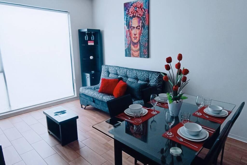 Secure, Central And Quiet Apartment Work Or Travel Città del Messico Esterno foto