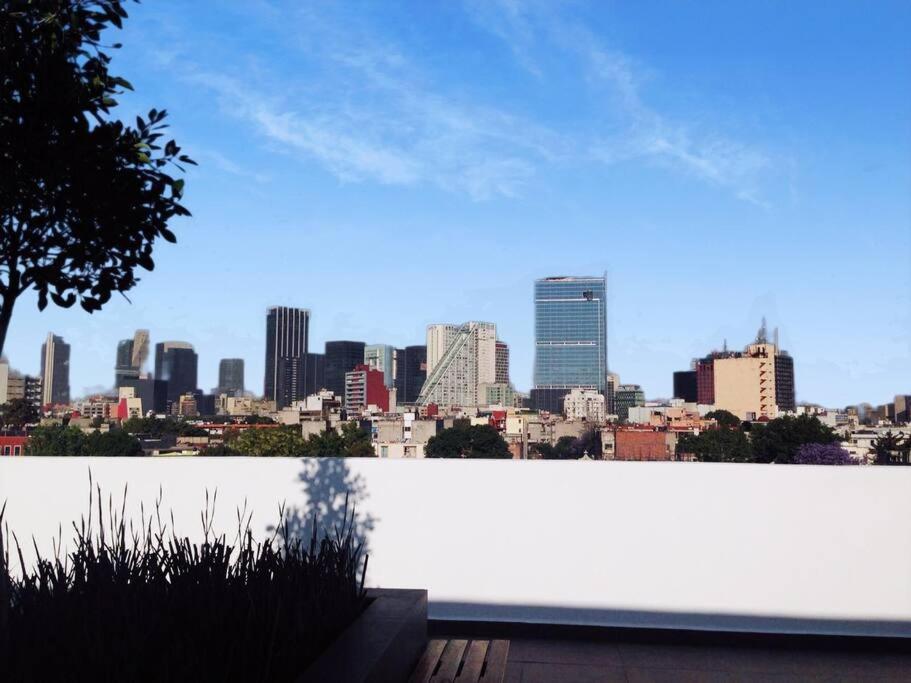Secure, Central And Quiet Apartment Work Or Travel Città del Messico Esterno foto